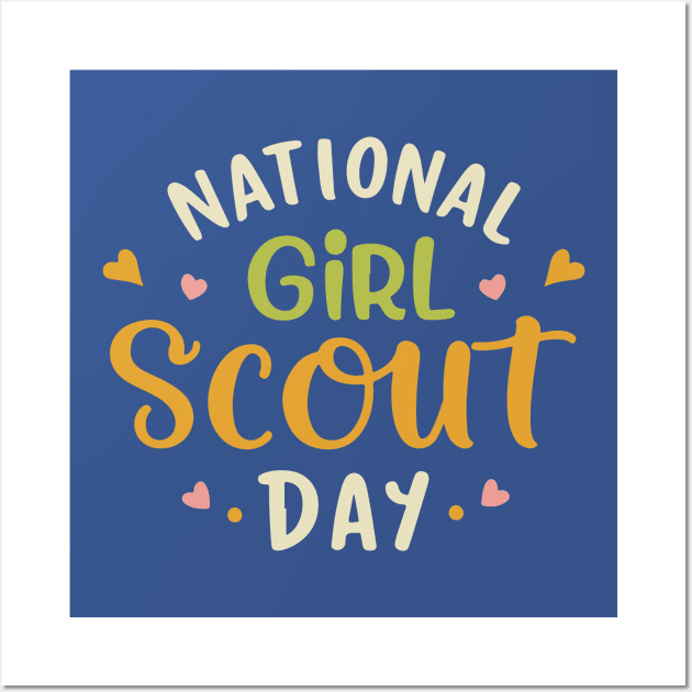 National Girl Scout Day – March Wall Art by irfankokabi